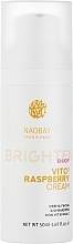 Парфумерія, косметика Освітлювальний крем для обличчя - Naobay Principles Brighten Vit C Raspberry Cream