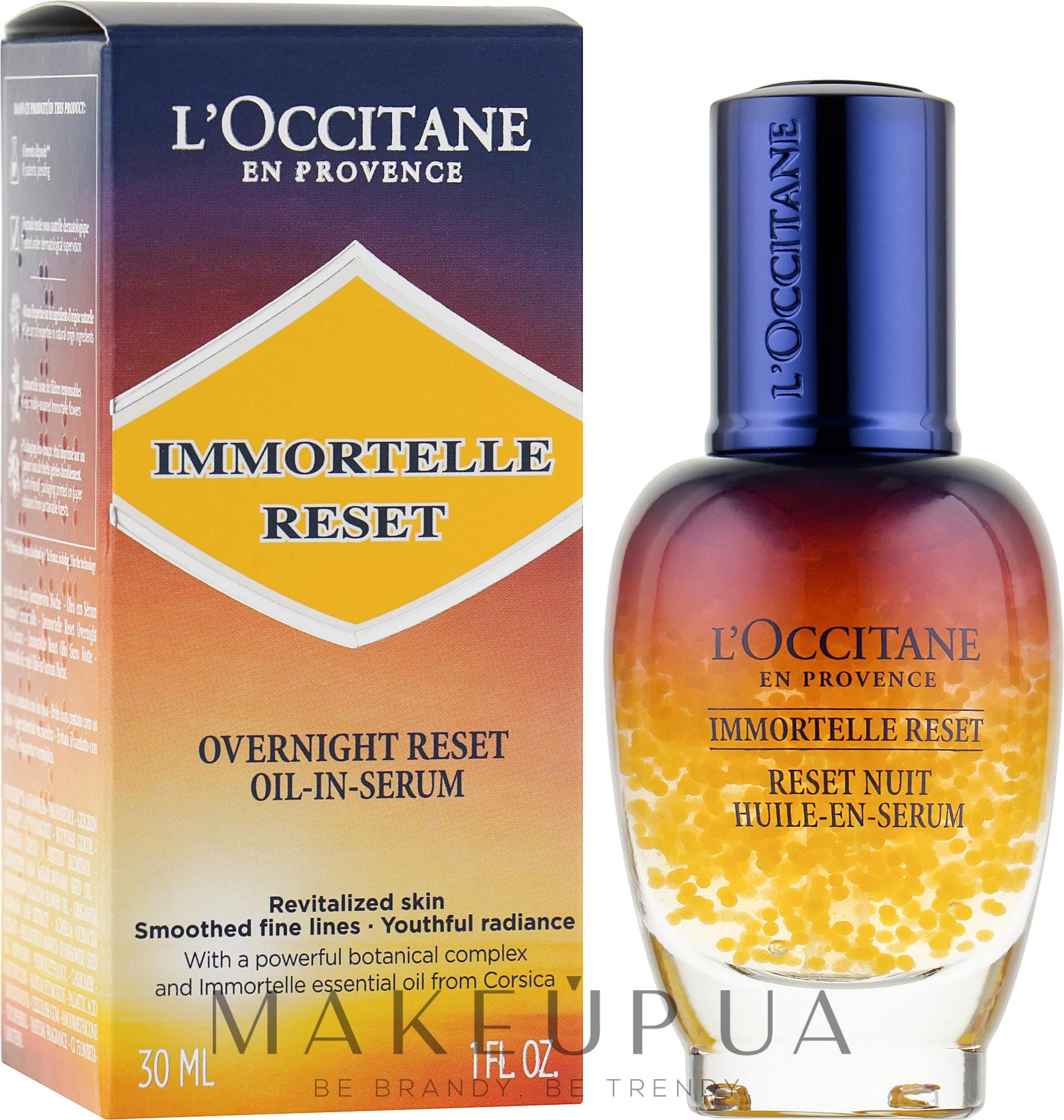 Ночной эликсир для лица - L'Occitane Immortelle Overnight Reset Oil-In-Serum — фото 30ml