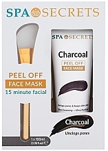 Парфумерія, косметика Маска для обличчя з аплікатором - Xpel Spa Secrets Charcoal Peel Off