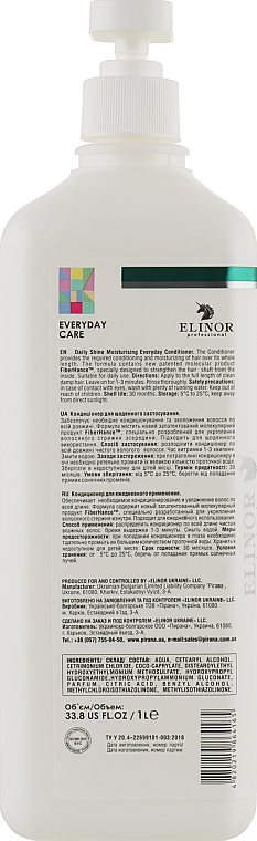 Кондиціонер для щоденного застосування - Elinor Daily Shine Moisturising Everyday Conditioner — фото N4