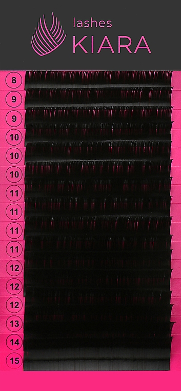Ресницы для наращивания B 0,07 (8-15 mm) - Kiara Lashes — фото N1