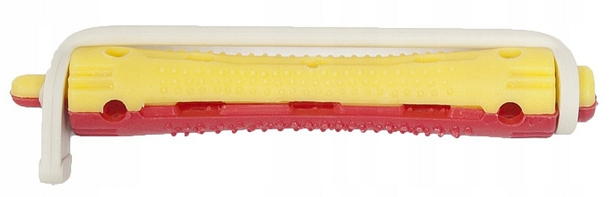 Бигуди-коклюшки для холодной завивки, длина 7 см, d9 мм, желто-красные, 12 шт - Xhair — фото N1