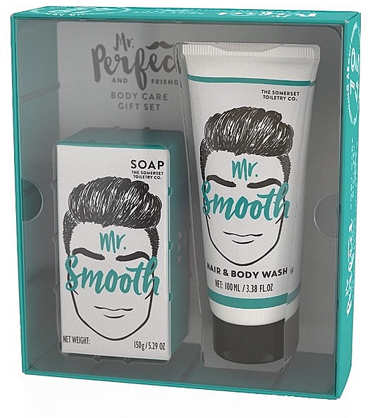 Набір "Mr Smooth" - The Somerset Toiletry Co. MR Smooth Gift Set (soap/150g + h/body/wash/100ml) — фото N1