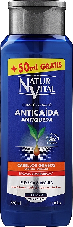 Шампунь проти випадання для жирного волосся - Natur Vital Anti-hair Loss Shampoo — фото N1