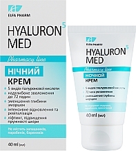 Нічний крем для обличчя - Elfa Pharm Hyaluron5 Med Night Cream — фото N3