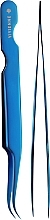 Пинцет изогнутый, синий металлик - Vivienne  — фото N1