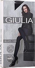 Колготки "Blues 3D" 100 Den, nero - Giulia — фото N1