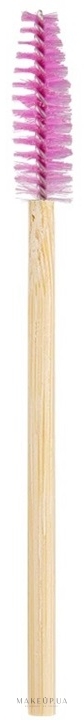 Щеточка для ресниц и бровей, бамбуковая, розовая - Lash Brow ECO — фото 1шт