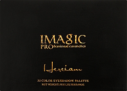 Парфумерія, косметика Палетка тіней для повік - Imagic Elegant Black 35 Colors Eyeshadow Palette