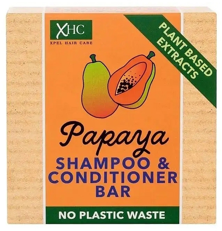 Твердий шампунь-кондиціонер - Xpel Marketing Ltd Papaya Shampoo & Conditioner Bar — фото N1