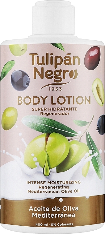 Лосьон для тела "Средиземноморское оливковое масло" - Tulipan Negro Mediterranean Olive Oil Body Lotion — фото N1