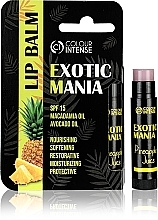 Бальзам для губ "Exotic Mania" з ароматом ананаса - Colour Intense Lip Balm — фото N1