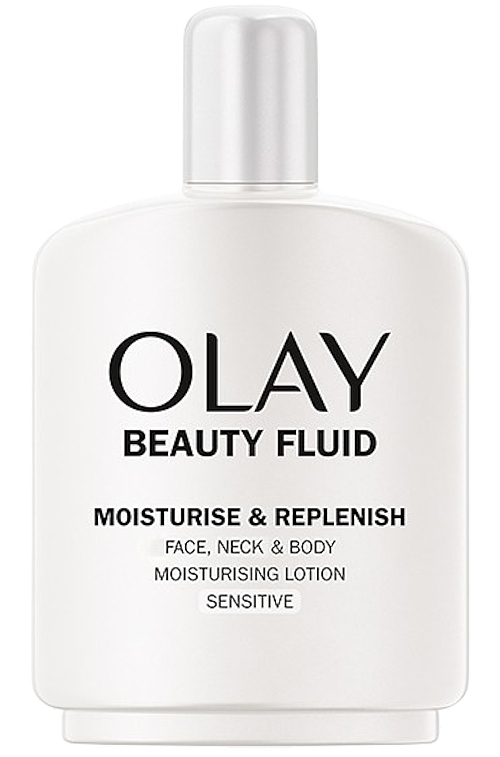 Жидкий лосьон для лица, шеи и тела для чувствительной кожи - Olay Beauty Fluid Moisturise & Replenish Face, Neck And Body Lotion For Sensitive Skin — фото N1