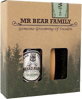 Набор - Mr Bear Family Beard Wilderness Kit (fluid/60 ml + brush/1 pcs) — фото N1