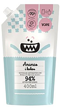 Антибактериальное мыло для детей "Ананас и кокос" - Yope (дой-пак) — фото N1