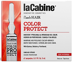 Парфумерія, косметика Ампули для волосся - La Cabine Flash Hair Color Protect Ampules