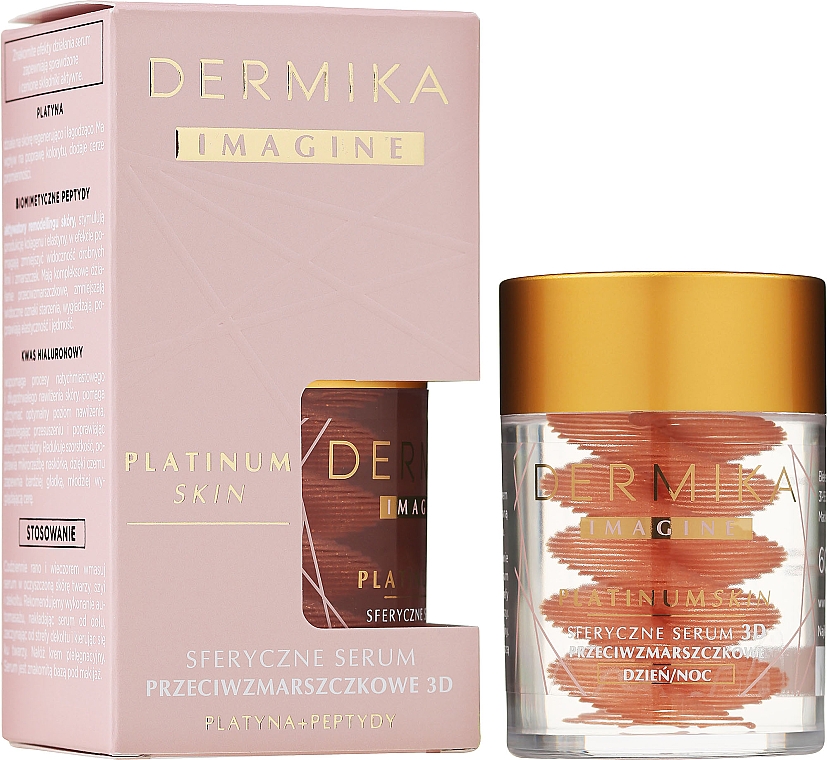 Сироватка проти зморщок - Dermika Imagine Platinum Skin Sferyczne Serum — фото N1