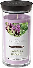 Парфумерія, косметика Ароматична свічка у скляній банці - The Country Candle Company Town & Country Lavender & Bergamot Candle