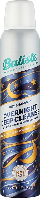 Сухой шампунь для волос - Batiste Overnight Deep Cleanse Dry Shampoo — фото N1