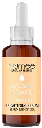 Освітлювальна сироватка для обличчя з вітаміном С - Numee Drops Of Benefits Vitamin Power Vitamin C Brightening Serum — фото N1