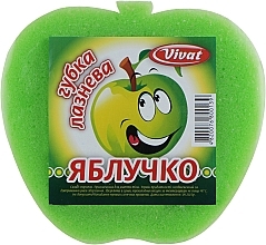 Банная губка "Яблоко", салатовая - Vivat  — фото N1