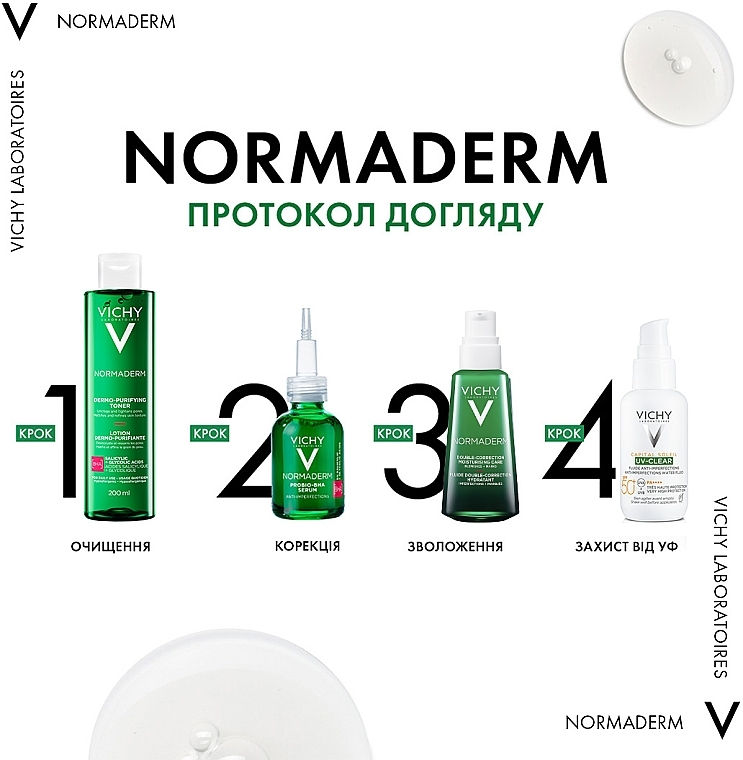 Тоник для очищения кожи лица, сужает поры, матирует и улучшает текстуру кожи - Vichy Normaderm Dermo-Purifying Toner — фото N11