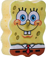 Парфумерія, косметика Мочалка банна дитяча "Спанч Боб", жовта 2 - Suavipiel Sponge Bob Bath Sponge