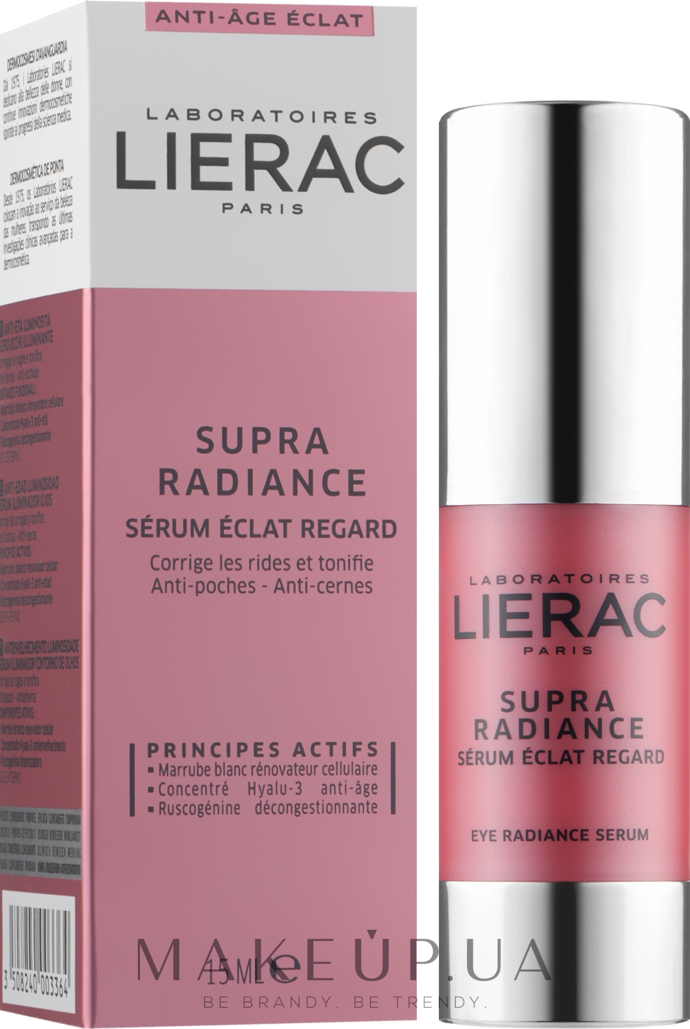 Сироватка для сяйва шкіри навколо очей - Lierac Supra Radiance Eye Radiance Serum — фото 15ml