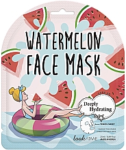 Парфумерія, косметика Тканинна маска для обличчя з екстрактом кавуна - Look At Me Watermelon Face Mask
