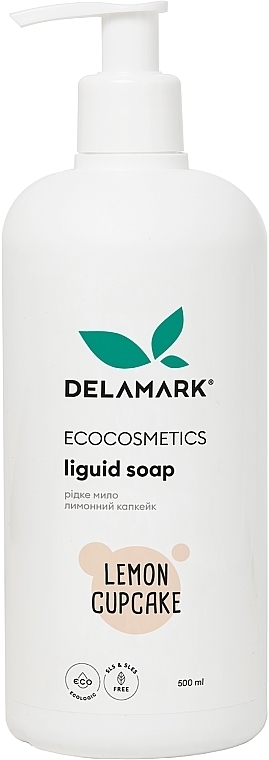 Жидкое мыло для рук и тела "Лимонный капкейк" - DeLaMark