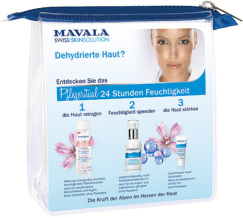 Набір - Mavala The Essentials (micel/water/100ml + ser/30ml + mask/5ml + bag/1pc) — фото N2