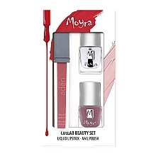 Духи, Парфюмерия, косметика Набор - Moyra Collab Beauty Set Nailpolish & Aden Liquid Lipstick