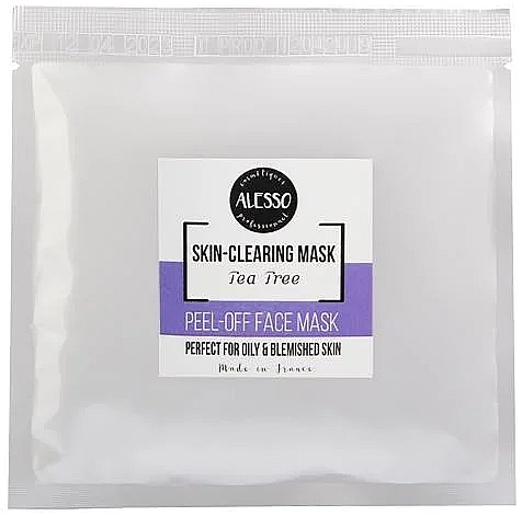 Альгінатна маска з олією протизапальна для жирної шкіри - Alesso Skin Clearing Tea Tree Mask — фото N1