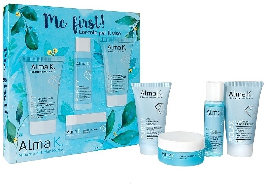 Набір догляду за обличчям "Спочатку Я!" - Alma K Me First Face Care Kit (gel/30ml + toner/15ml + cr/15ml + mask/30ml) — фото N2