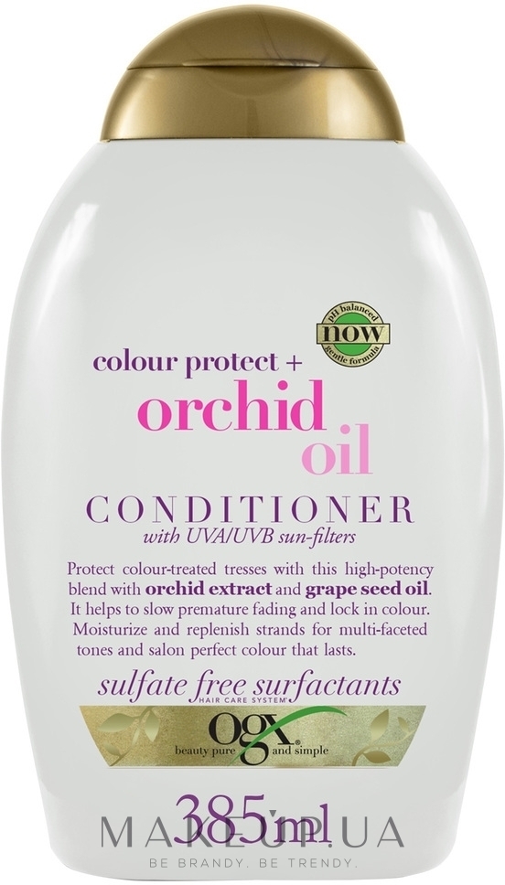 Кондиціонер з олією орхідеї «Захист кольору» - OGX Orchid Oil Conditioner — фото 385ml