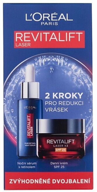 Набор - L'Oreal Paris Revitalift Laser (cr/50ml + serum/50ml) — фото N1