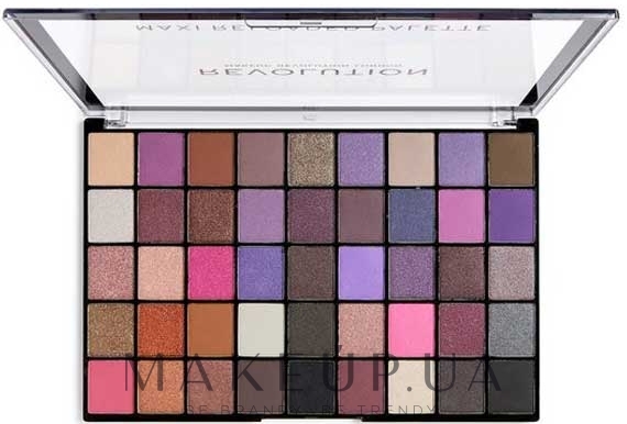 Палетка теней для век, 45 оттенков - Makeup Revolution Maxi Reloaded Palette — фото Baby Grand