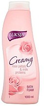 Парфумерія, косметика Піна для ванни - Luksja Creamy Rose Petals & Milk Proteins Bath Foam