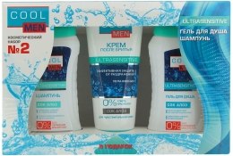 Духи, Парфюмерия, косметика УЦЕНКА Косметический набор №2 - Cool Men Ultrasensitive (sh/250ml + gel/250 + cr/200ml) *