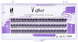 Духи, Парфюмерия, косметика Накладные пучки "Double V Effect", 0.10/C/10 mm - Ibra 10 Flares Eyelash