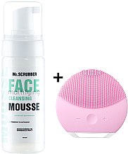 Духи, Парфюмерия, косметика Набор - Mr.Scrubber Face Mattifying Cleansing (mousse/150ml + brush/1szt)