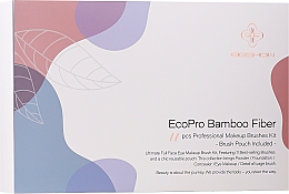 Набор кистей для макияжа, 11 шт - Eigshow Beauty Eco Pro Bamboo Fiber Ice Blue — фото N3