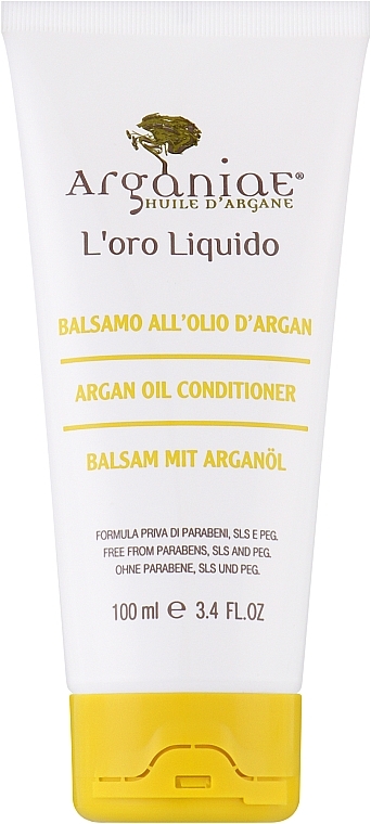 Кондиционер для всех типов волос с аргановым маслом - Arganiae L'oro Liquido Conditioner With Argan Oil (туба) — фото N1