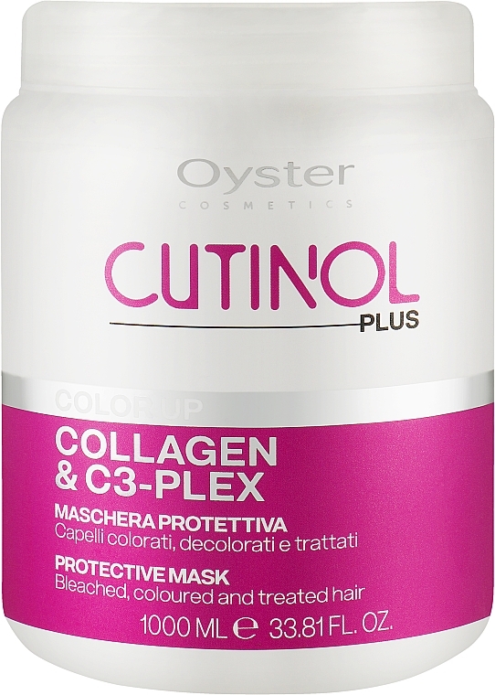 Маска для фарбованого волосся - Oyster Cutinol Plus Collagen & C3-Plex Color Up Protective Mask — фото N2