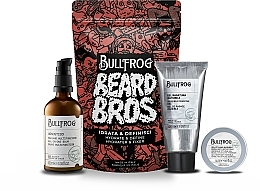 Парфумерія, косметика Набір - Bullfrog Beard Bros Hydrate & Define Kit (shave/gel/100ml+hair/gel/50ml+balm/100ml)