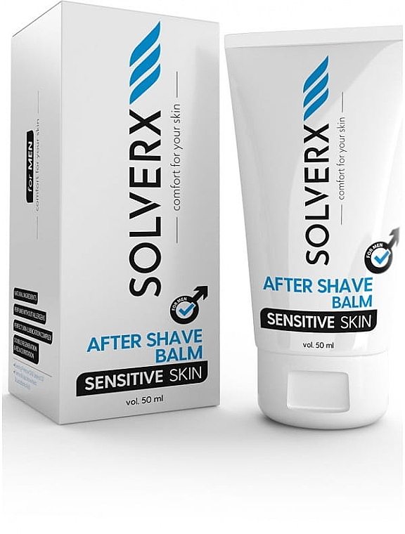 Бальзам після гоління - Solverx Sensitive Skin Aftershave Balm — фото N1