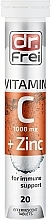 Духи, Парфюмерия, косметика Вітаміни шипучі "Вітамін С + Цинк" - Dr. Frei Vitamin C +Zink