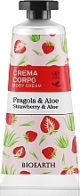 Крем для тіла "Полуниця та алое" - Bioearth Family Strawberry & Aloe Body Cream — фото N1