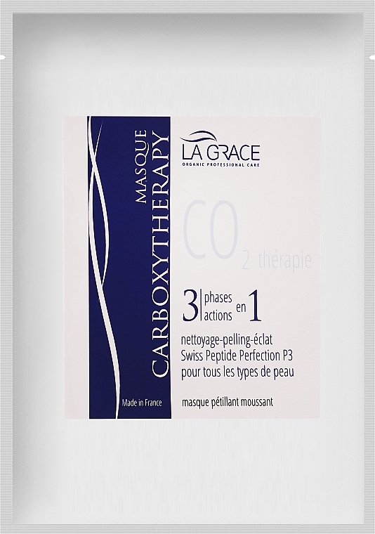 Однофазна маска "Карбокситерапія СО2" - La Grace Masque Carboxytherapy CO2
