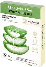 Парфумерія, косметика Маска для обличчя, ніг і рук - SkinCare Beauty Ritual SPA Aloe 3-in-1